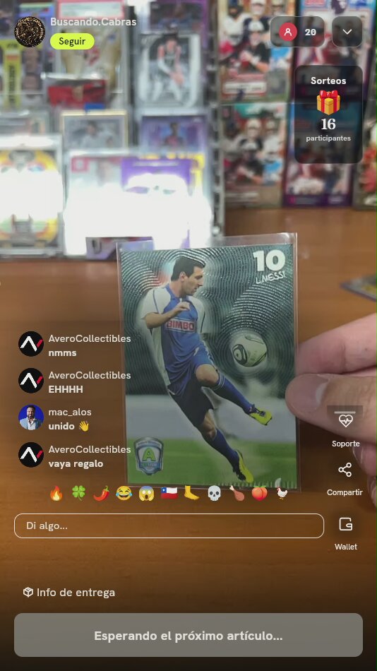 Carta Bimbo Lionel Messi 2012
