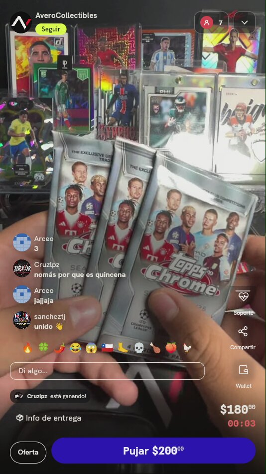 3 Sobres Topps Chrome UEFA 2023/24