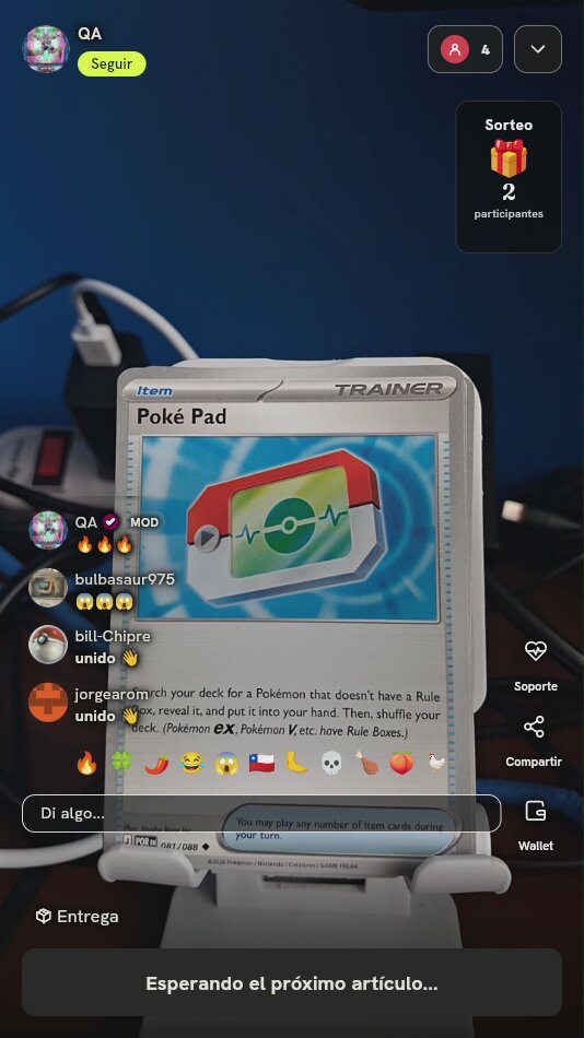 Carta Pokémon Poké Pad