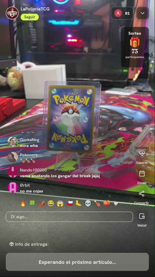 Carta Pokémon japonesa TCG