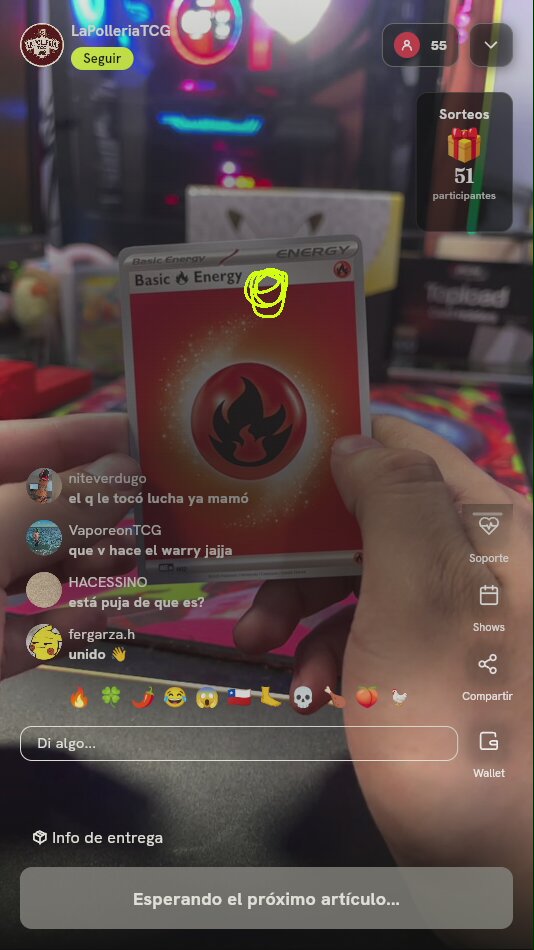Spot para Carta Pokémon TCG