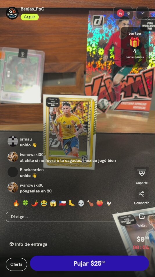 Carta James Rodríguez Donruss Optic