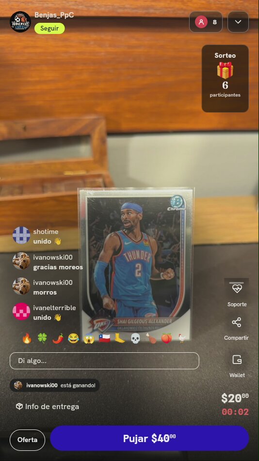 Carta Shai Gilgeous-Alexander Bowman Chrome