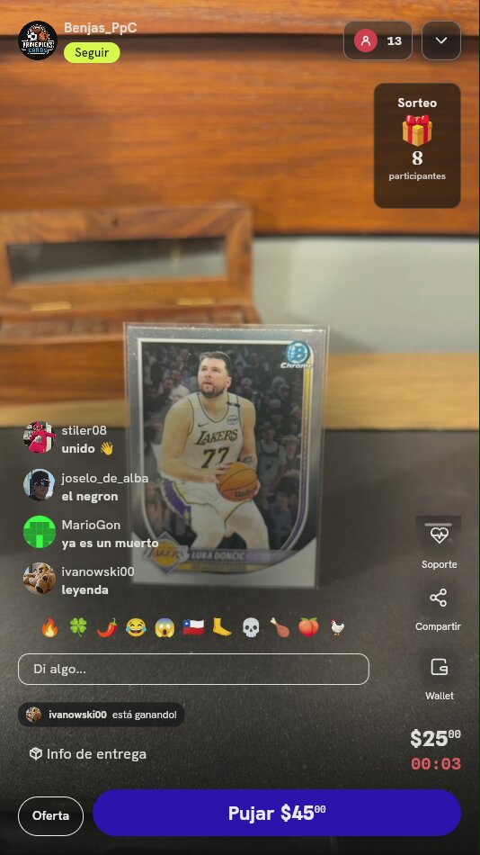 Carta Luka Dončić Bowman Chrome