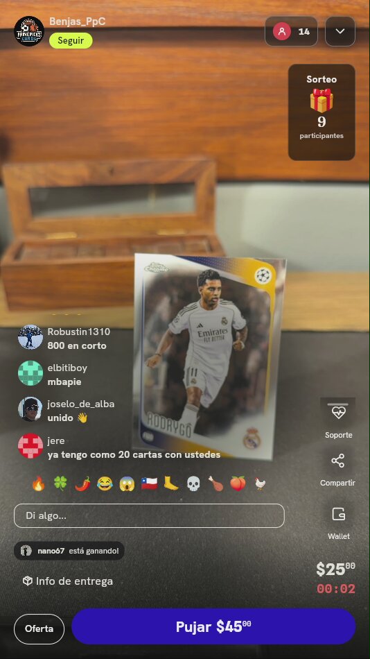 Carta Topps Chrome Rodrygo 2023-24