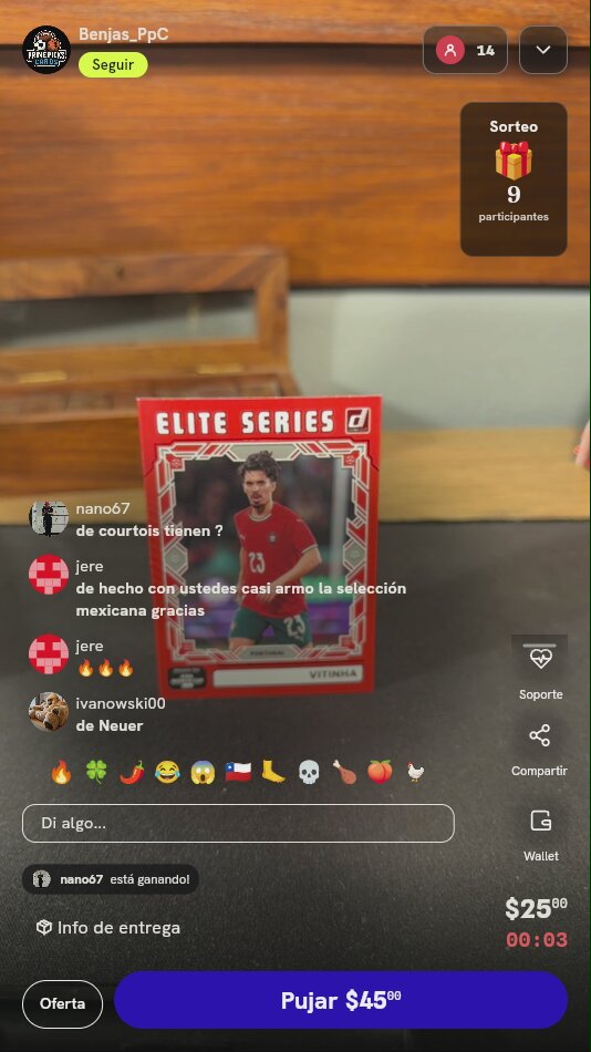Carta Donruss Elite Series Vitinha Portugal