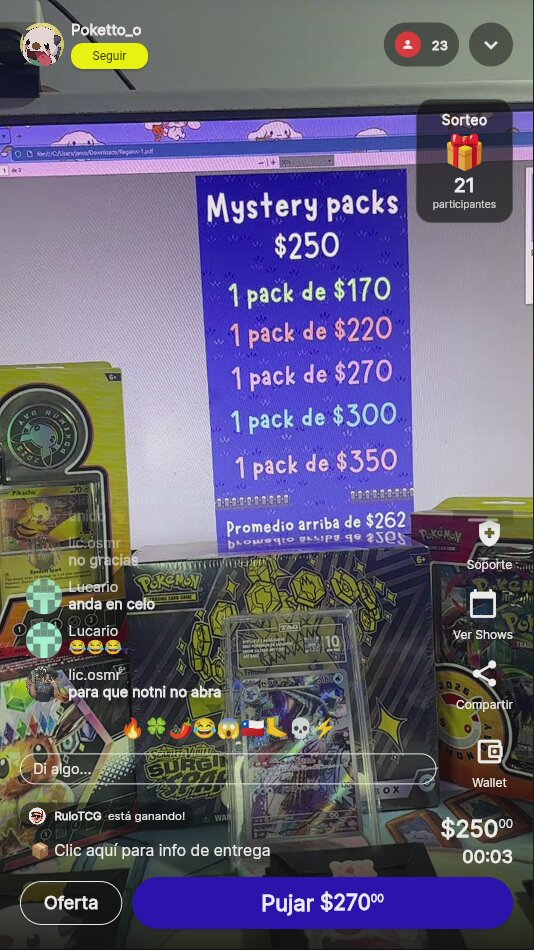 Mystery Pack Pokémon TCG