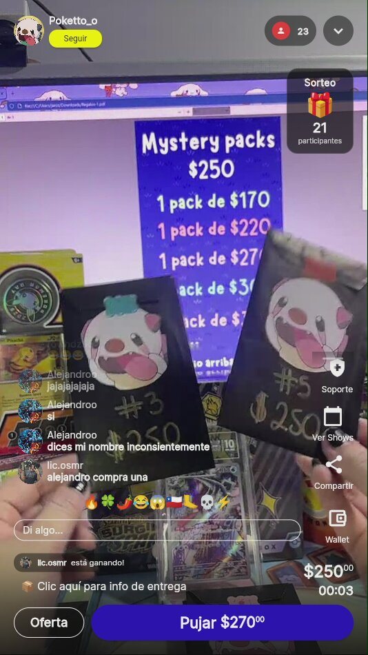 Mystery Pack Pokémon TCG