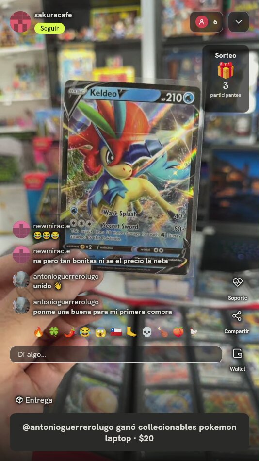 Carta Pokémon Keldeo V