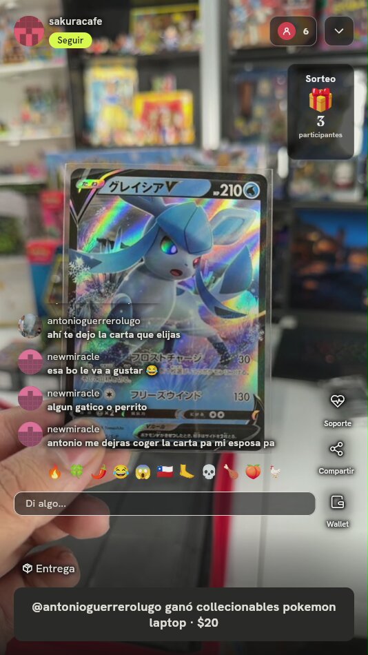 Carta Pokémon Glaceon V Japonesa