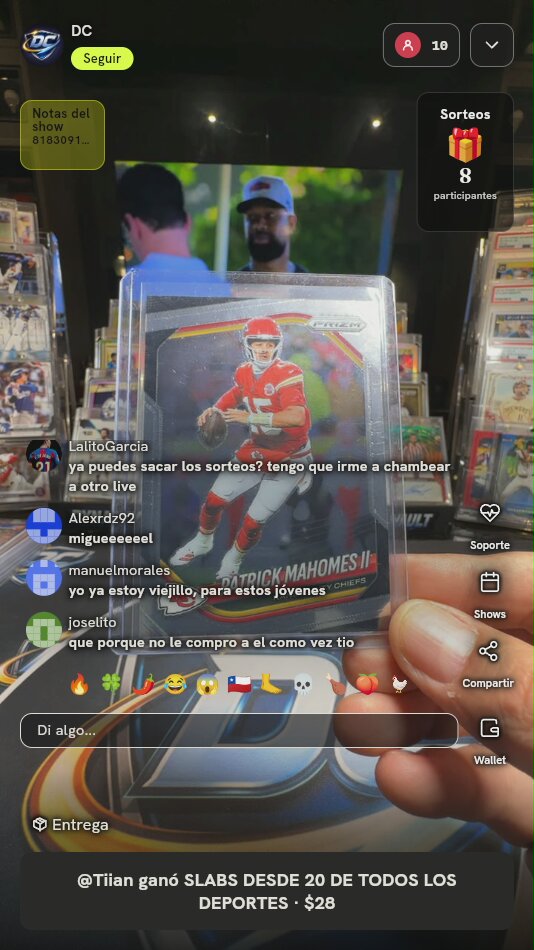 Carta Panini Prizm Patrick Mahomes