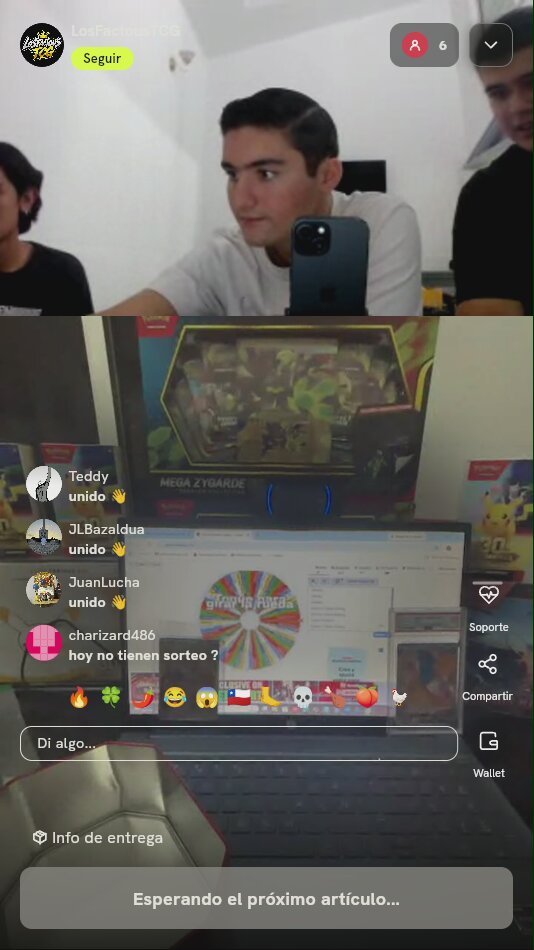 Giro de ruleta Pokémon TCG