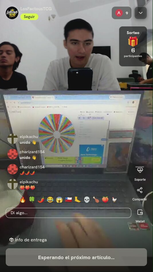 Tiro de ruleta Pokémon TCG