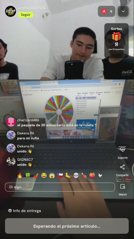 Giro en ruleta Pokémon TCG