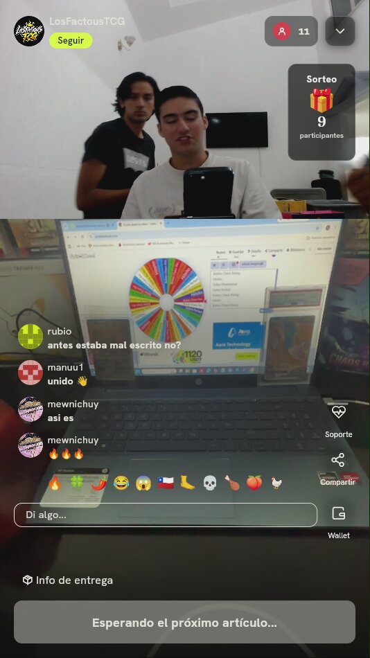 Tiradas en ruleta Pokémon TCG