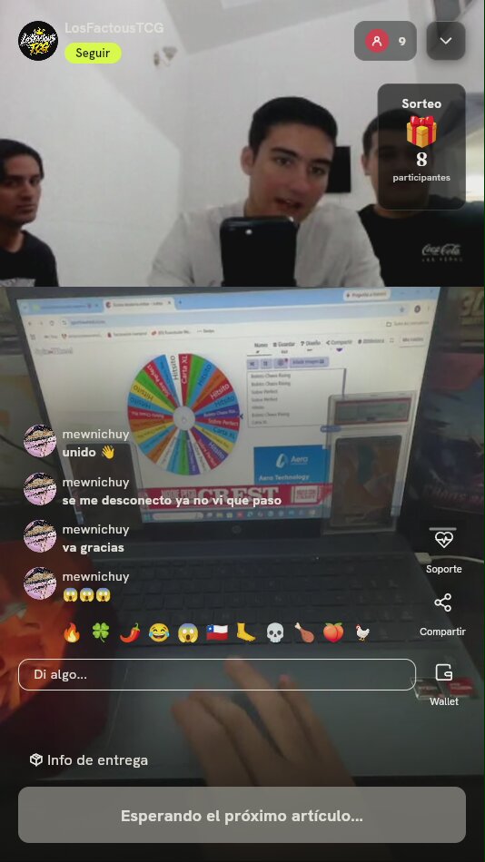 Tiro de ruleta Pokémon Chaos Rising