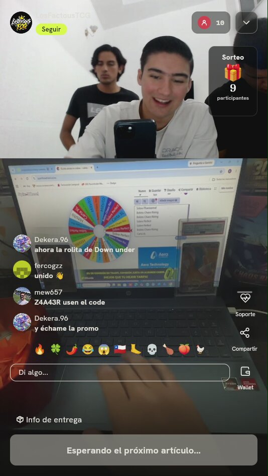 Tiradas en ruleta misteriosa TCG