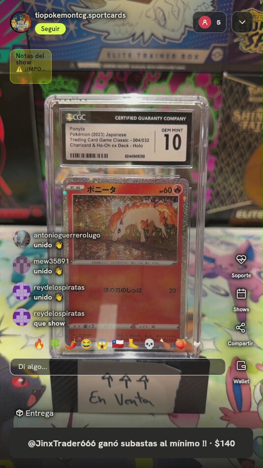 Ponyta CGC 10 Classic Deck