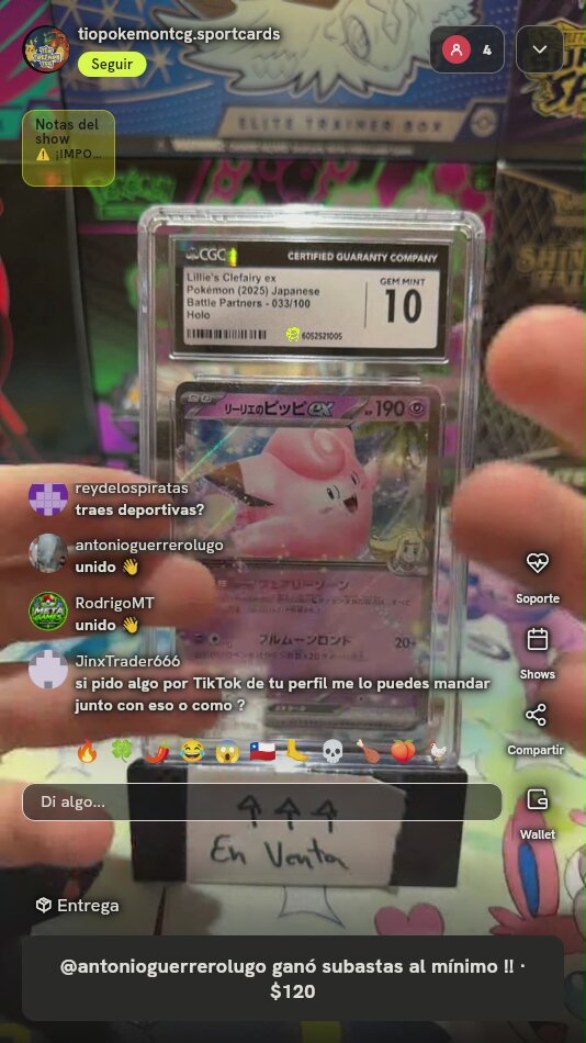 Lillie's Clefairy ex CGC 10