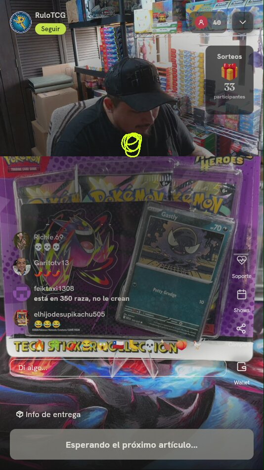 Colección Tech Sticker Gastly Pokémon TCG