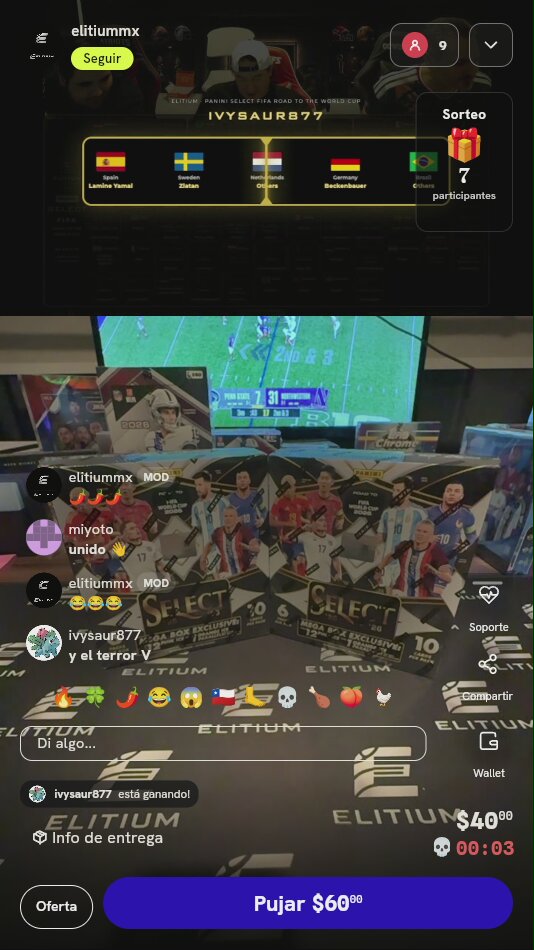 Spot Break Panini Select FIFA 2026