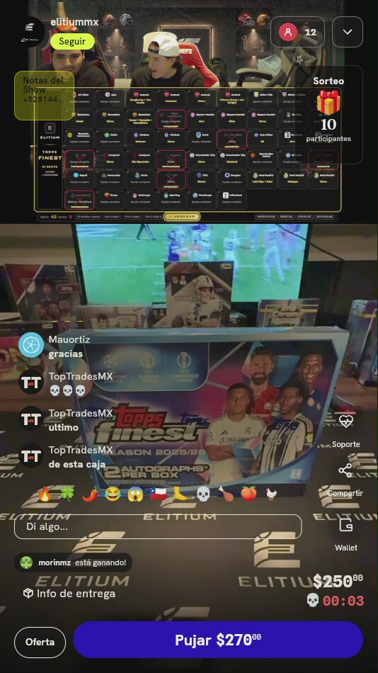 Lugar en Break Topps Finest UEFA