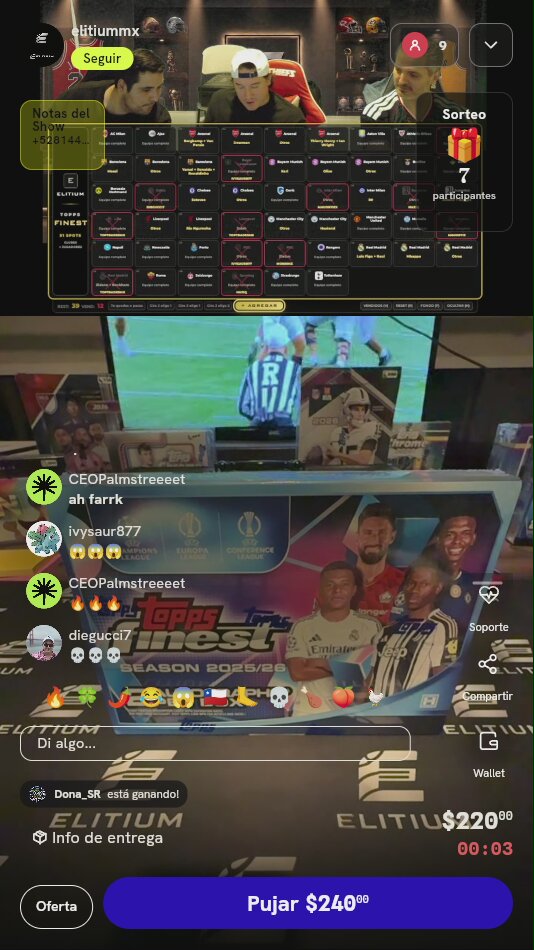 Spot en Break Topps Finest UEFA