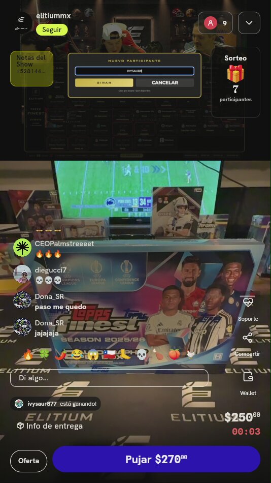 Spot para break Topps Finest UEFA