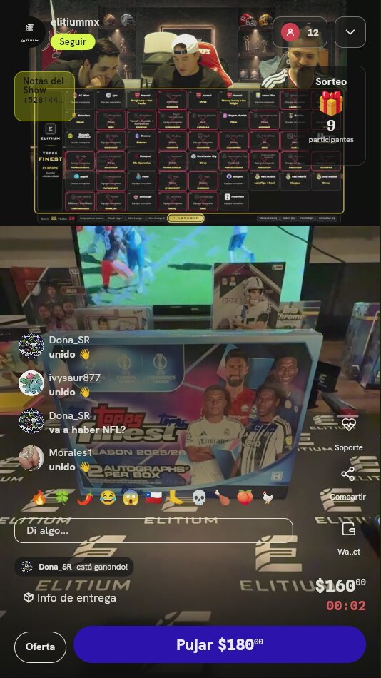 Spot en break Topps Finest UEFA