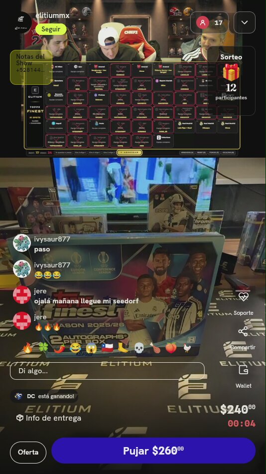 Spot en Break Topps Finest UEFA 2025/26