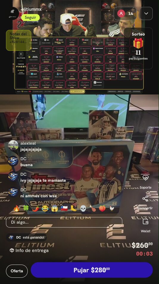 Spot para Break Topps Finest UEFA