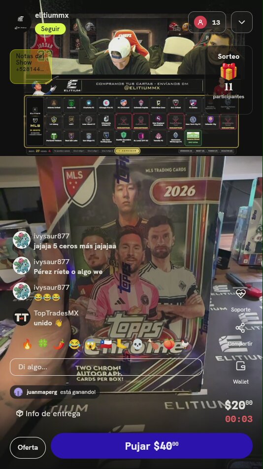 Apertura Topps Chrome MLS Soccer