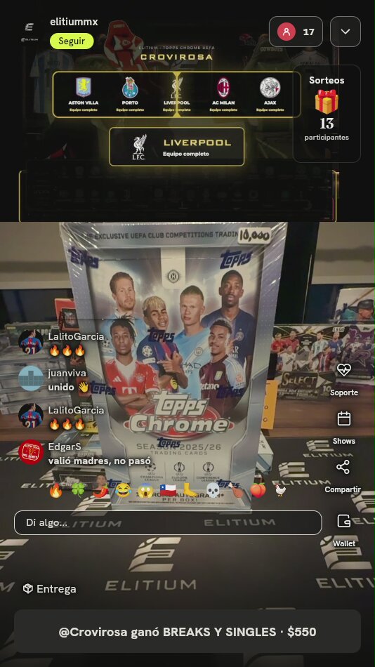 Caja Topps Chrome UEFA 2025/26