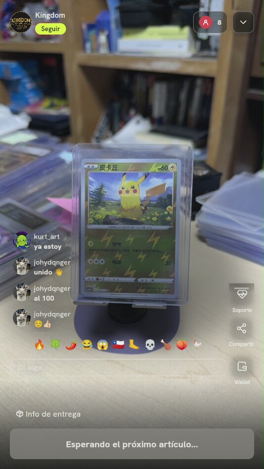 Carta Pokémon Pikachu Chino