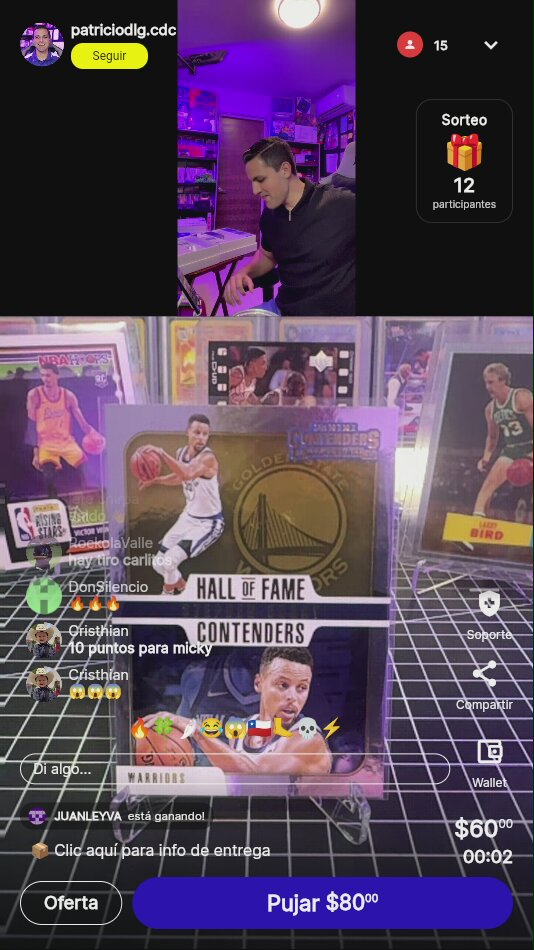 Stephen Curry Panini Contenders Card