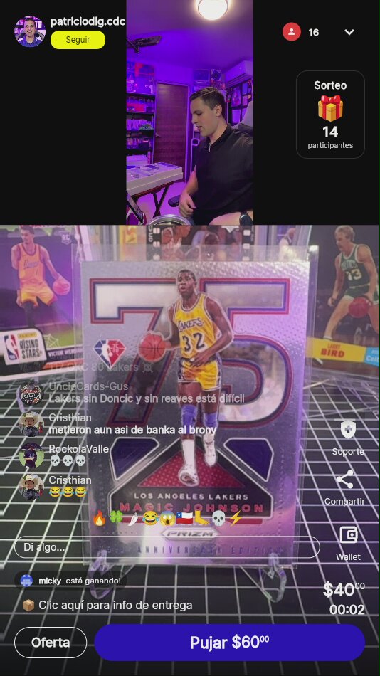 Magic Johnson 75th Anniversary Card