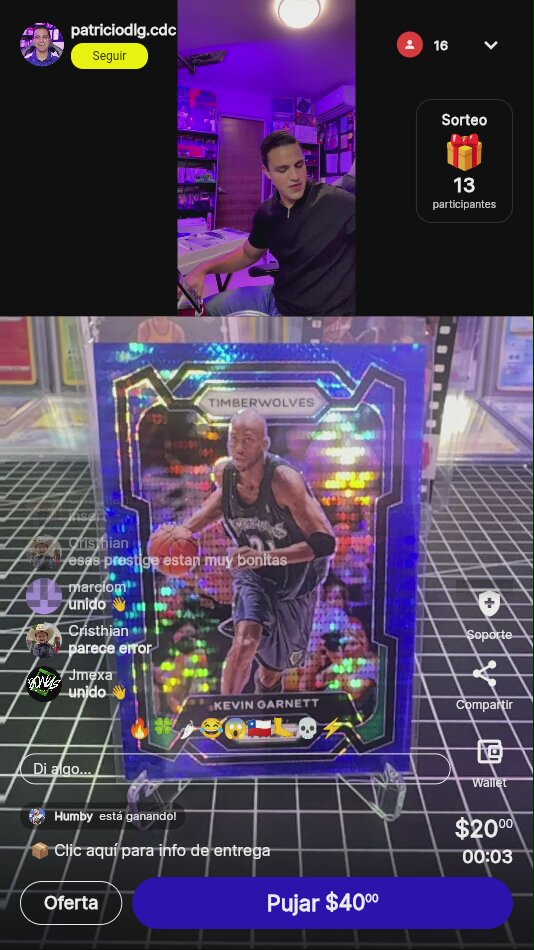 Kevin Garnett Panini Prizm Timberwolves