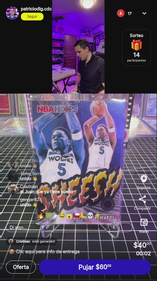 Anthony Edwards "Sheesh" Insert Card