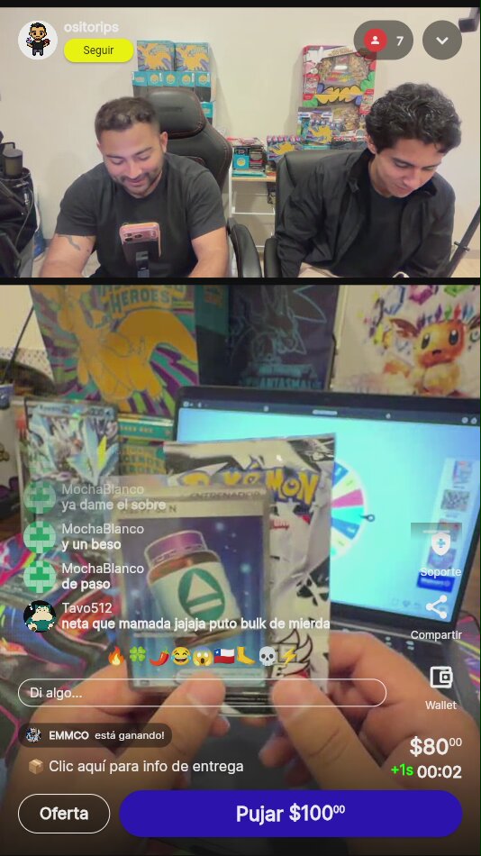 Sobre Pokémon Whitesler sorpresa
