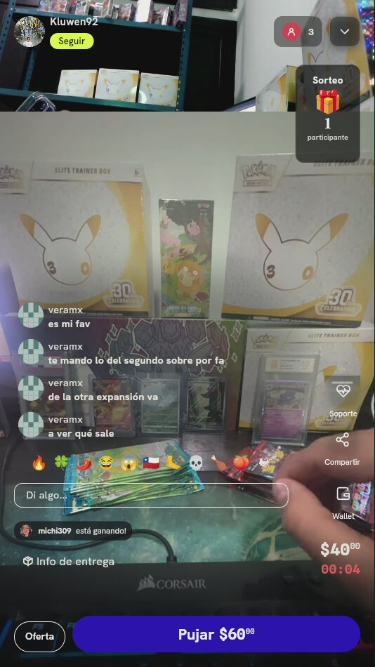 Sobre de Pokémon TCG