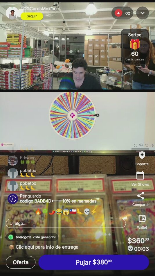 Carta Pokémon: ¡A subasta!