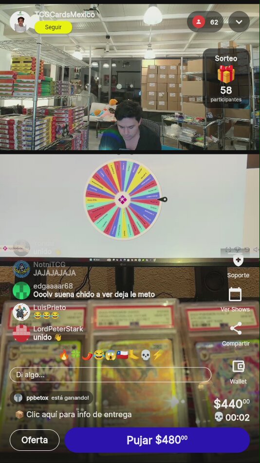 Carta Pokémon subastada