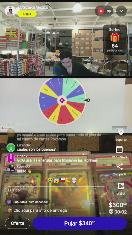 Carta Pokémon al azar