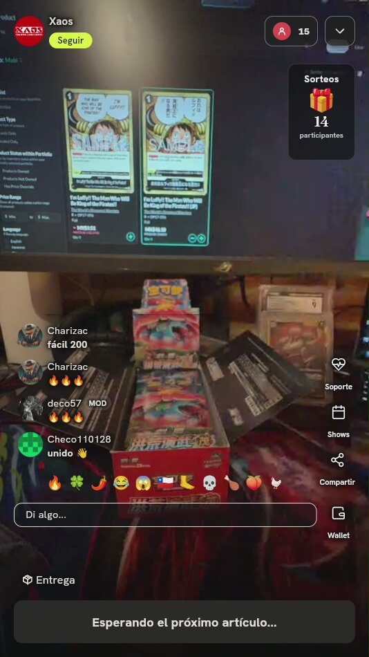 Lote de Cartas One Piece TCG