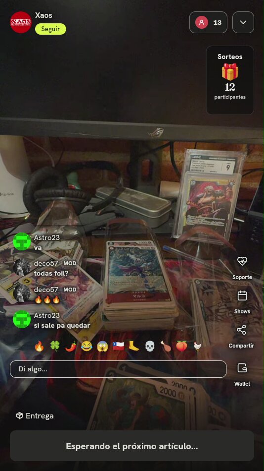 Lote de Cartas One Piece TCG