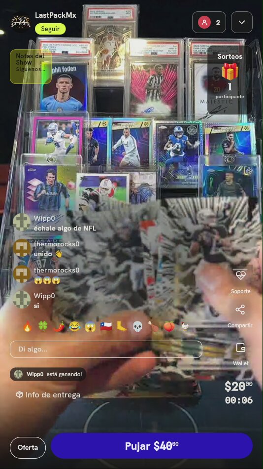 Lote de 11 Tarjetas NFL