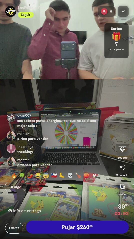 Dos tiradas de ruleta Pokémon