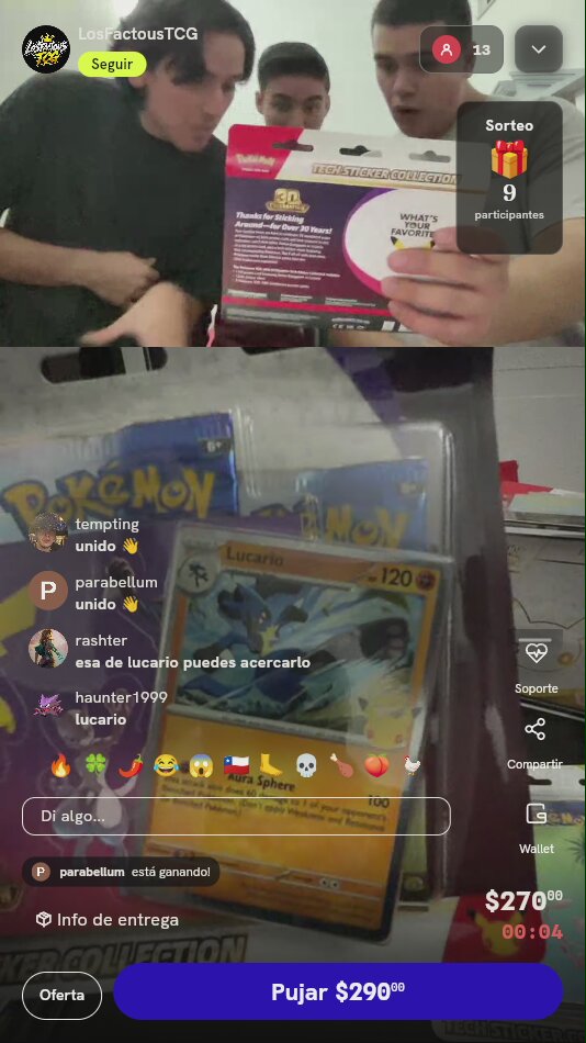 Colección Tech Sticker Lucario Pokémon TCG