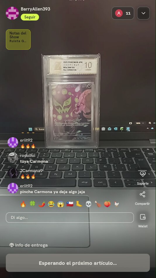 Carta Cynthia's Spiritomb AR Graduada 10