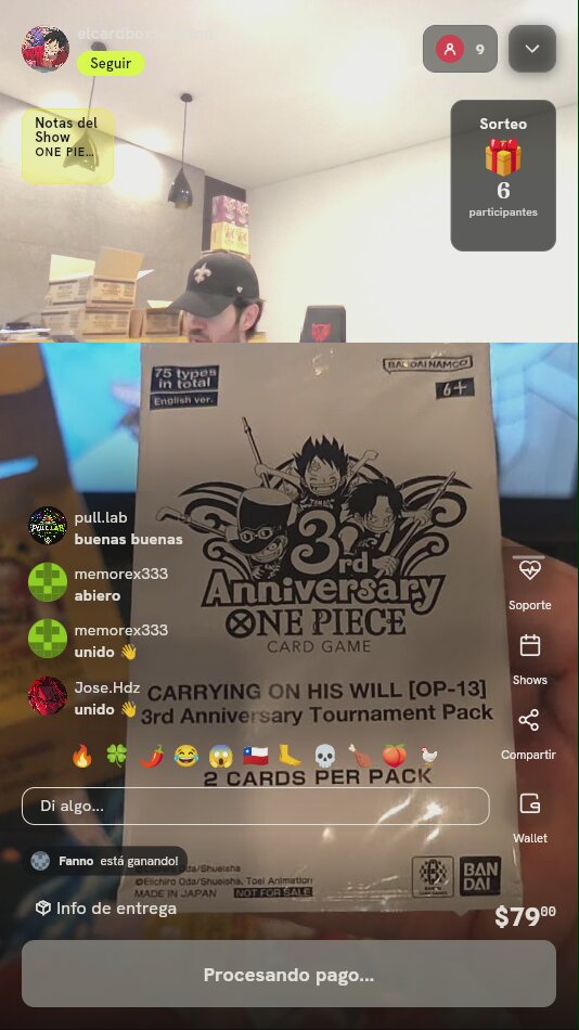 Sobre One Piece TCG 3rd Anniversary
